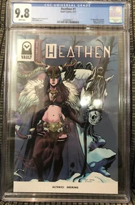 Película de cómics de la bóveda vikinga Heathen #1 CGC 9,8 casi nueva blanca primera impresión y aparición - Imagen 1 de 10