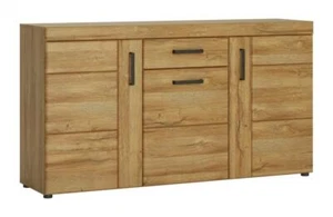 Sideboard Kommode Schlafzimmer Wohnzimmer Anrichte CORTINA CNAK02 Grandson Eiche - Bild 1 von 2