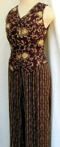 VTG 90's..ALL THAT JAZZ..ROMPER..PLAYSUIT..JUMPSUIT..VEST..sz SMALL - Picture 1 of 8