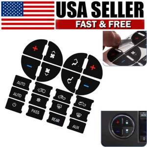 Climate Control Button Stickers Replacement For 2007-2014 Chevrolet GMC HVAC - Picture 1 of 5