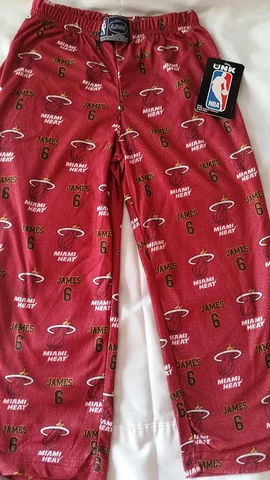 NBA MIAMI HEAT UNK #6 JAMES BOY'S FLAME RESISTANT SMALL 4 PAJAMAS PANTS NEW Cover