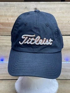 Titleist New Era Baseball Cap Black 156 Adults Mens OSFM Strapback Cotton - Picture 1 of 6