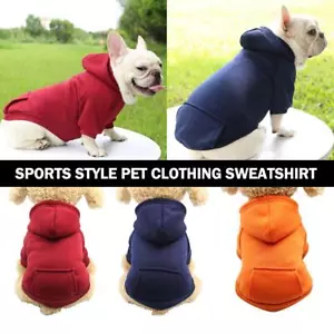 Sudadera con capucha estilo deportivo ropa para mascotas para perro pequeño XHP AUN - Imagen 1 de 29