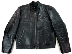 LESCO Vintage Cafe Racer Biker Motorrad Harley Lederjacke 54 L-XL - Bild 1 von 4