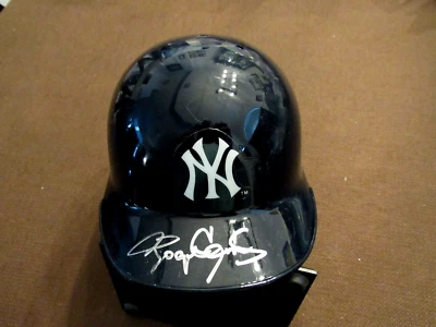 ROGER CLEMENS CY YOUNG NY YANKEES SIGNED AUTO VINTAGE MINI HELMET JSA BEAUTY - Image 1 of 4