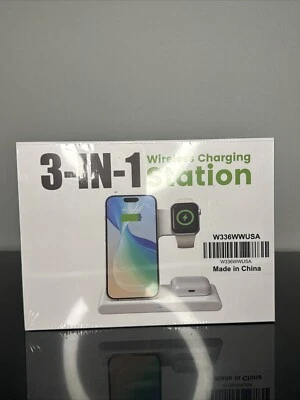 Wireless Charger Station Fast for Apple Watch/Apple AirPods/Apple free shippingV - Image 1 of 3