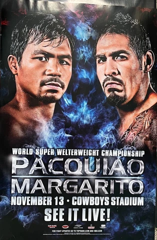 Pacquiao Margarito Original Fight Poster Cover