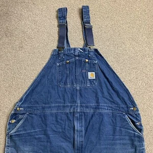 Mono con tirantes Carhartt vintage de mezclilla de carpintero 58x30 - Imagen 1 de 7