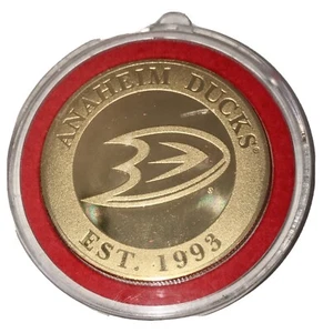 1993 ANAHEIM MIGHTY DUCKS COIN NHL RARE HIGHLAND MINT CERT. - Picture 1 of 2