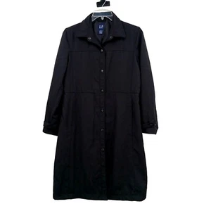 GAP Vintage Trenchcoat schwarz Damen groß OHNE GÜRTELTASCHEN VINTAGE - Bild 1 von 8