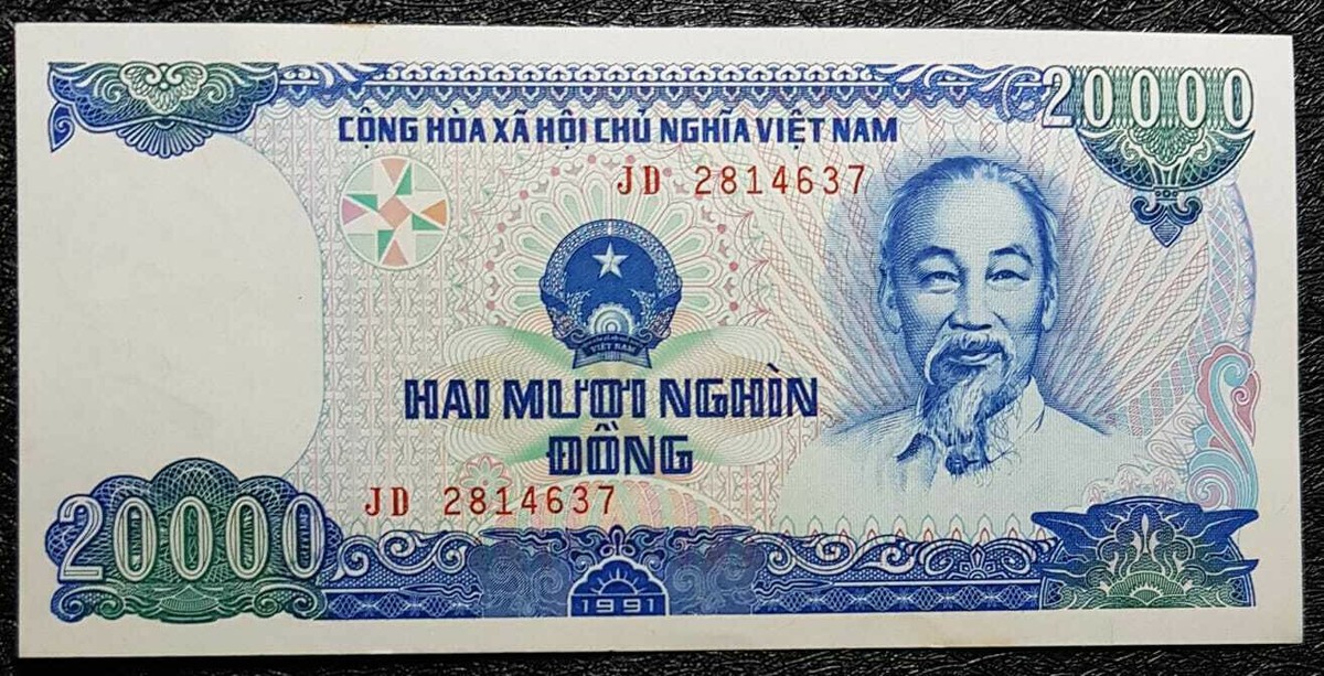 Vietnamese Paper Money 20,000 ₫ Denomination 1991 for sale | eBay