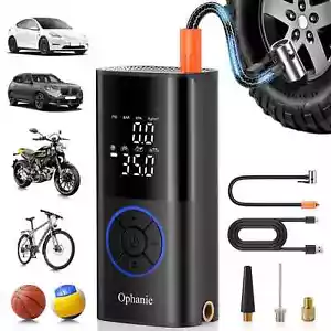 Pompa Gonfiatore Pneumatici Portatile Senza Fili Ophanie 160 Psi Manometro Digitale - Foto 1 di 20
