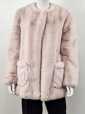 Apparis Light Pink Faux Fur Jacket Size Small 