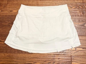 Lululemon Pace Rival Skirt White Size 6 (28 in waist/13 in from waist to hem) - Picture 1 of 8