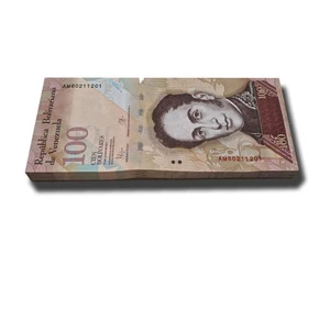 2015 Venezuela 100 Bolivares Complete Bundle Banknote Uncirculated - Picture 1 of 3