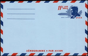 US Postal Stationery Scott #UC38 Mint- 11 Cents John F. Kennedy Airletter Sheet - Picture 1 of 1