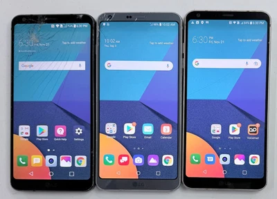 LOT OF 3 x UNLOCKED /  US Cellular LG G6 32GB VS988 US997 4G LTE Smart Phones - Image 1 of 4