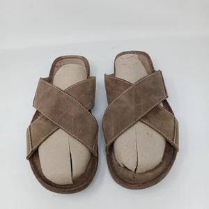 Clarks Herren Sandalen UK 9 Braun Leder Slipper - Bild 1 von 14