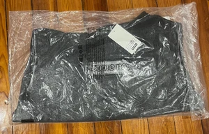 Supreme MM6 Maison Margiela Foil Box Logo Hooded Sweatshirt Black Size Small NEW - Picture 1 of 10