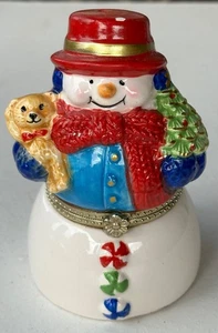 Mr. Christmas Pupazzo di Neve Musical Box Suona "Ti Auguriamo Buon Natale" (FUNZIONANTE) - Foto 1 di 13