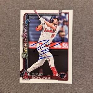 NOLAN SCHANUEL Signed Autographed 2025 Topps Series 1 One Card LAA Angels #210 - Picture 1 of 1
