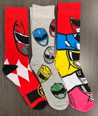 Totalmente Nuevo - Talla Única - Power Rangers - 3 Pares Calcetines Crew Foto 1 de 4
