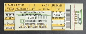2009 Bruce Springsteen Konzert Ticket Stub 22.04.09 TD Banknorth Garden Boston MA - Bild 1 von 2