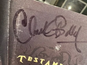 1997 CHUCK BILLY & TESTAMENT AUTOGRAPH J CARD THRASH HEAVY METAL CALIFORNIA - Picture 1 of 8