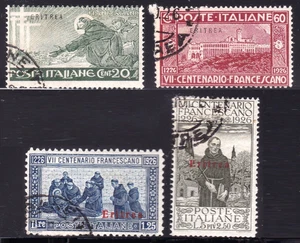 ERITREA 1926 Francis of Assisi Sass 102 104-6 CTO - Picture 1 of 1