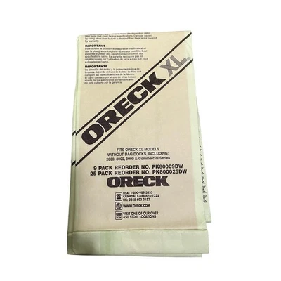 Lot of 3 Oreck XL Celoc Hypo Allergenic Vacuum Bags PK8000 - Image 1 of 4