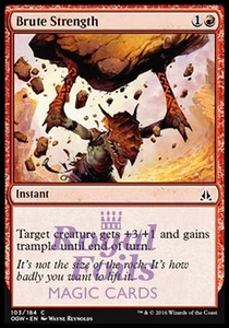 Brute Strength 4x FOIL OGW MTG Oath of the Gatewatch Common MINT red - Bild 1 von 1