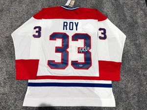 PATRICK ROY Montreal Canadiens SIGNED Auto CCM 1992-93 JERSEY PSA COA New Large - Picture 1 of 6