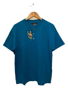 VTG Disney Originals Exclusive Parks Embroidered Mickey Henley Shirt Sz S/M NEW - Picture 1 of 9
