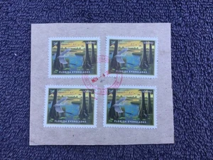 4 x Postmarked USA FLORIDA EVERGLADES $ 9.65 - Scott # 5751 - Picture 1 of 1