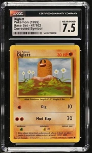 Diglett 47/102 Base Set (1999) CGC 7.5 - Bild 1 von 2