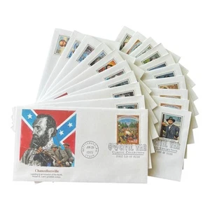 1995 CIVIL WAR First Day Issue FDCs (set of 20) covers with Fleetwood cachets - Picture 1 of 12