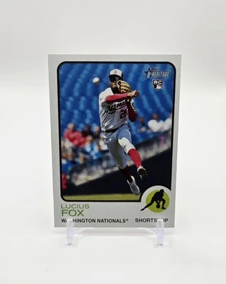 2022 Topps Heritage Lucius Fox Rookie No. 618 - Image 1 of 2