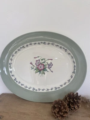 Large Vintage Copeland Spode Petunia Serving Platter, 39cm Floral Serving Plate - Image 1 of 4