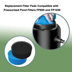 2 X Pastiglie Filtro Stagno per Pompa Laghetto Ricambio Acquario 871980012549 032264 } - Foto 1 di 4