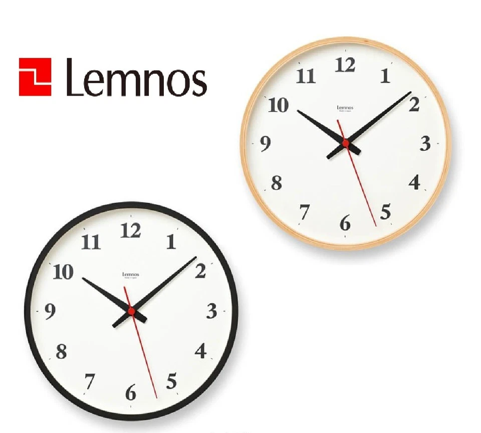 Lemnos Plywood clock LC05-01W Radio-controlled clock NEW!! - Image 1 of 1