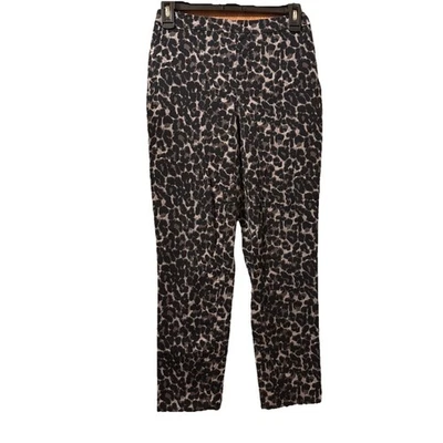 Isaac Mizrahi Live! Calça de tornozelo elástica estampa animal 24/7 tamanho 4 cinza leopardo - Imagem 1 de 4