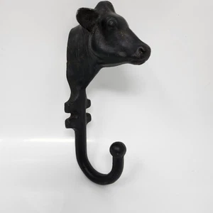 Cast Iron Cow Hook The Foundry Collection Mankato MN 7" - Picture 1 of 13