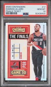 Damian Lillard 2020 Panini Contenders Finals Ticket /49 PSA 10 #17 Blazers POP 2 - Picture 1 of 2