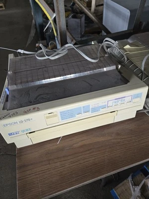 Vintage Epson LQ-570+ Dot Matrix Printer - Image 1 of 4