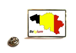 BELGIEN FLAGGE KARTE ANSTECKNADEL ABZEICHEN KRAWATTENNADEL GESCHENK - Bild 1 von 1