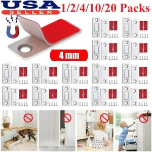 Quailty Strong Magnetic Catch Latch Ultra Thin For Door Cabinet Cupboard Closer - Picture 1 of 10