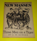New Masses Magazine Vol. 24 #6, August 3rd 1937 - Marxist, Three Men on a Tiger