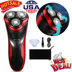 Men's Razor Rotary Waterproof Electric ShaverS Pop-Up Trimmer Wet/Dry Cordless - Picture 1 of 15