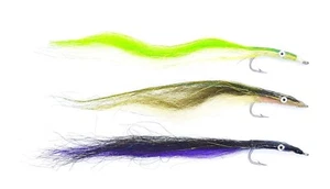 Nayat Sandeels Assorted Lures Sz4 Saltwater Bass Mackerel Pollock Fishing Flies - Picture 1 of 4