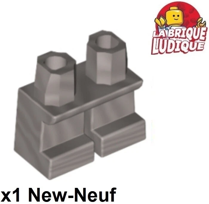 Lego - 1x Piernas Corta Niño Legs Pantalones Cortos Plata / Plana Silver 41879 - Imagen 1 de 1